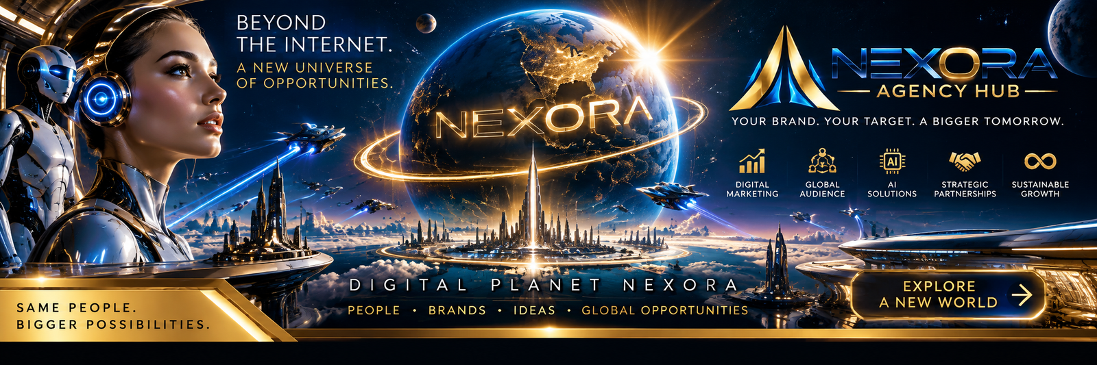NEXORA Agency Hub — Digital Planet